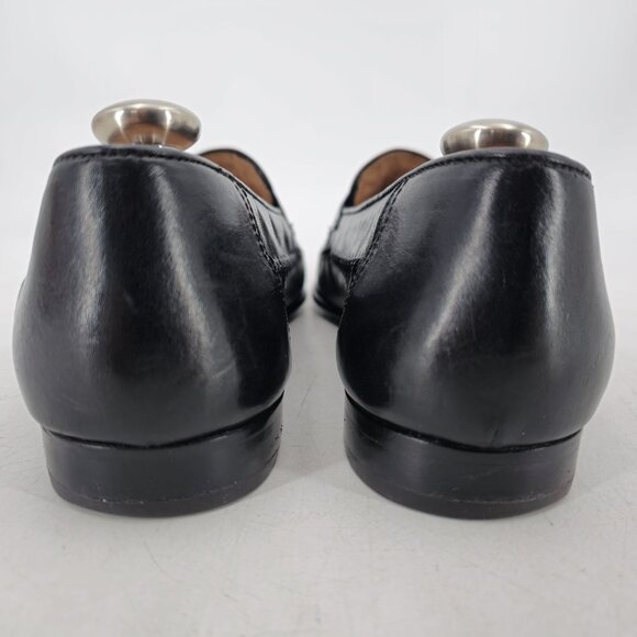 Vintage Crocodile Italy Handmade Bruno Magli Mens 8M Exotic Loafers Dress Shoes - Picture 7 of 10